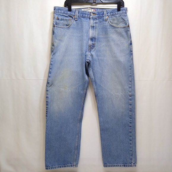 Levi's 505 Regular Fit W36 L30 Men Straight Leg Mid-Rise Jeans Red Tag Vintage - Picture 1 of 7